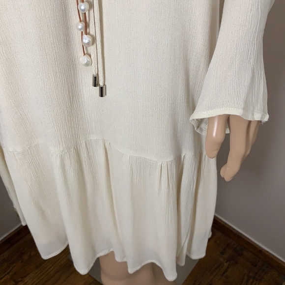 NWOT Entro Boho Cream Dress - Picture 8 of 9